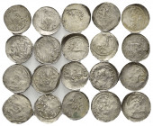 TRIER, ERZBISTUM, Arnold II. von Isenburg, 1242-1259, Lot von 20 Stk. Pfennig o.J. Hüftbild des Bischofs mit Krummstab. Rs.Kirchengebäude mit Stern im...