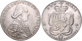 WÜRZBURG, BISTUM, Georg Karl von Fechenbach, 1795-1802, Konventionstaler 1795, Kontribution.
ss+
Dav.2913; Helm.954