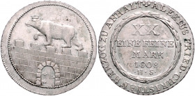 ANHALT-BERNBURG, Alexius Friedrich Christian, 1796-1834, Gulden 1808 HS.
f.vz
AKS 3; J.50