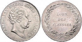BAYERN, Maximilian I. Joseph, 1806-1825, 1/2 Schulpreistaler o.J..
kl.Kr., f.vz
AKS 64; J.19