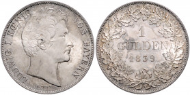 BAYERN, Ludwig I., 1825-1848, Gulden 1839.
vz-st
AKS 78; J.62