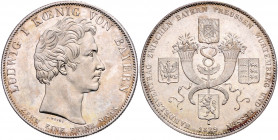 BAYERN, Ludwig I., 1825-1848, Geschichtstaler 1829. Handelsvertrag.
vz-st
AKS 124; T.57; Dav.564