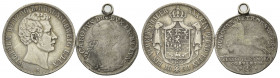 BRAUNSCHWEIG-LÜNEBURG, Wilhelm, 1831-1884, Vereinstaler 1858 (ss). DAZU:1/3 Taler 1764 (Henkel s/ss).
2 Stk., s/ss, ss
AKS 81; T.123; Dav.636