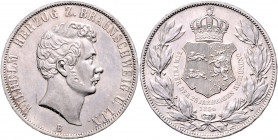 BRAUNSCHWEIG-LÜNEBURG, Wilhelm, 1831-1884, Doppeltaler 1856 B. 25jähriges Regierungsjubiläum.
kl.Kr., vz-f.st
AKS 97; T.122; Dav.635