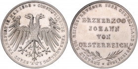FRANKFURT, Freie Stadt, 1815-1866, Doppelgulden 1848. Erzherzog Johann von Österreich.
min.Kr., f.st/Erstabschlag
AKS 39; T.135; Dav.644