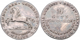 HANNOVER, Georg IV., 1820-1830, 16 Gute Groschen 1821.
ss+
AKS 35; J.23e