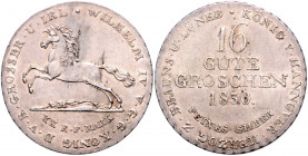 HANNOVER, Wilhelm IV., 1830-1837, 16 Gute Groschen 1830.
vz
AKS 66; J.33