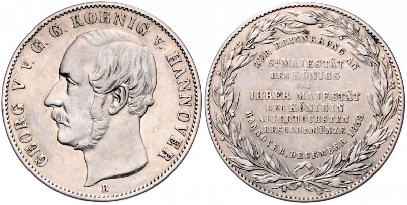 HANNOVER, Georg V., 1851-1866, Taler 1853. Münzbesuch.
f.vz
AKS 159; T.171; Da...