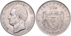 HESSEN-DARMSTADT, Ludwig II., 1830-1848, Kronentaler 1833.
ss
AKS 102; T.194; Dav.701