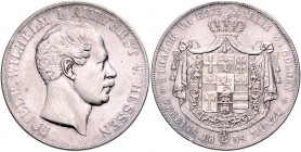 HESSEN-KASSEL, Friedrich Wilhelm I., 1847-1866, Doppeltaler 1854.
Rdf., kaum erkennbare Hsp., ss-vz
AKS 60; T.188; Dav.695