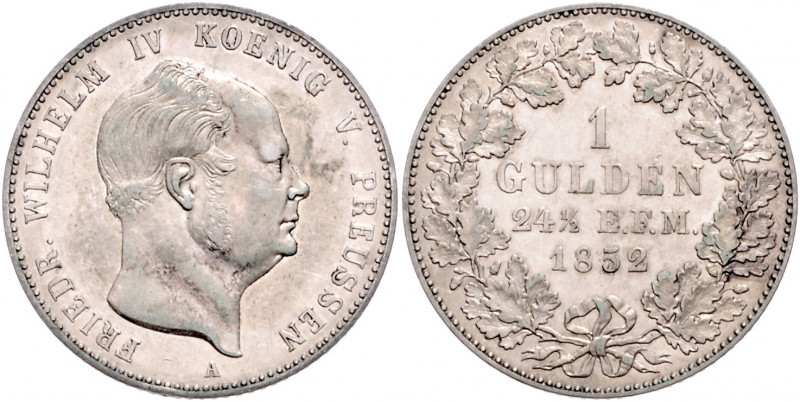 HOHENZOLLERN-SIGMARINGEN, Friedrich Wilhelm IV. von Preussen, 1849-1861, Gulden ...