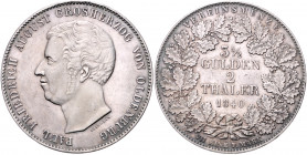 OLDENBURG, Paul Friedrich August, 1829-1853, Doppeltaler 1840.
winz.Kr., vz
AKS 8; T.239; Dav.751