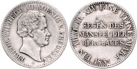 PREUSSEN, Friedrich Wilhelm III., 1797-1840, Ausbeutetaler 1831 A.
ss
AKS 18; T.251; Dav.764
