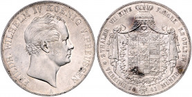 PREUSSEN, Friedrich Wilhelm IV., 1840-1861, Doppeltaler 1841 A.
winz.Kr., vz
AKS 69; T.253; Dav.766