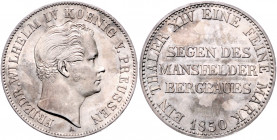 PREUSSEN, Friedrich Wilhelm IV., 1840-1861, Ausbeutetaler 1850 A.
vz-st
AKS 75; T.257; Dav.770