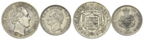 SACHSEN, Friedrich August II., 1836-1854, 1/3 Taler 1852 F. DAZU:Johann, 1/6 Taler 1865.
2 Stk., ss
AKS 103; J.86