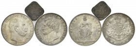 SACHSEN, Johann, 1854-1873, Vereinstaler 1863 B (ss/vz). DAZU:SACHSEN-HILDBURGHAUSEN, Heller 1788 (ss); PREUSSEN, Siegestaler 1871 (vz).
3 Stk., ss/v...