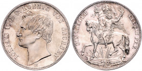 SACHSEN, Johann, 1854-1873, Vereinstaler 1871 B. Siegestaler.
vz/vz+
AKS 159; T.351; Dav.898