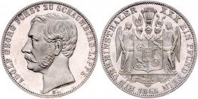 SCHAUMBURG-LIPPE, Adolf Georg, 1860-1893, Vereinstaler 1865 B.
PP, l.berieben
AKS 19; T.390; Dav.910