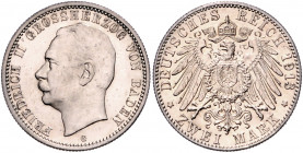 BADEN, Friedrich II., 1907-1918, 2 Mark 1913 G.
vz-st
J.38