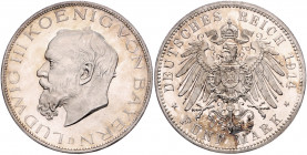 BAYERN, Ludwig III., 1913-1918, 5 Mark 1914 D.
PP
J.53