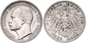 HESSEN, Ernst Ludwig, 1892-1918, 3 Mark 1910 A.
ss/vz
J.76