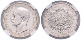 OLDENBURG, Friedrich August, 1900-1918, 2 Mark 1901 A.
NGC PF63 CAMEO
J.94