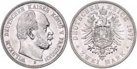 PREUSSEN, Wilhelm I., 1861-1888, 2 Mark 1877 B.
vz+
J.96