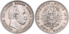 PREUSSEN, Wilhelm I., 1861-1888, 2 Mark 1879 A.
ss
J.96