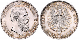 PREUSSEN, Friedrich III., 1888, 2 Mark 1888 A.
st
J.98