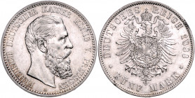PREUSSEN, Friedrich III., 1888, 5 Mark 1888 A.
vz
J.99