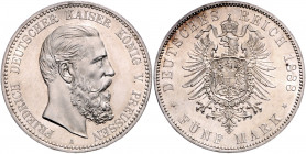 PREUSSEN, Friedrich III., 1888, 5 Mark 1888 A.
f.st
J.99