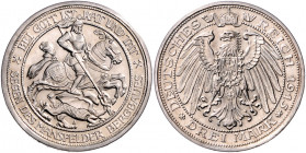 PREUSSEN, Wilhelm II., 1888-1918, 3 Mark 1915 A. Mansfeld.
st
J.115