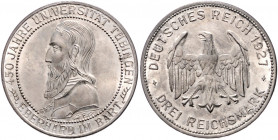 WEIMARER REPUBLIK, 1919-1933, 3 Reichsmark 1927 F. Tübingen.
st
J.328