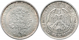 WEIMARER REPUBLIK, 1919-1933, 5 Reichsmark 1927 A. Eichbaum.
st
J.331