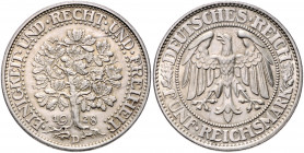 WEIMARER REPUBLIK, 1919-1933, 5 Reichsmark 1928 D. Eichbaum.
vz-st
J.331