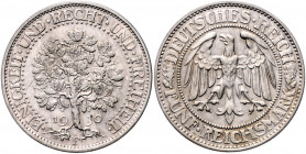 WEIMARER REPUBLIK, 1919-1933, 5 Reichsmark 1930 F. Eichbaum.
f.st
J.331