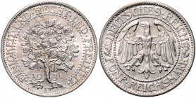 WEIMARER REPUBLIK, 1919-1933, 5 Reichsmark 1931 F. Eichbaum.
st
J.331