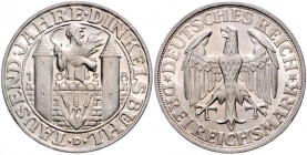 WEIMARER REPUBLIK, 1919-1933, 3 Reichsmark 1928 D. Dinkelsbühl.
vz
J.334