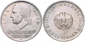 WEIMARER REPUBLIK, 1919-1933, 5 Reichsmark 1929 A. Lessing.
ss
J.336