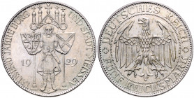 WEIMARER REPUBLIK, 1919-1933, 5 Reichsmark 1929 E. Meissen.
ss-vz
J.339