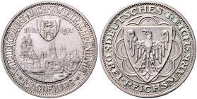 WEIMARER REPUBLIK, 1919-1933, 3 Reichsmark 1931 A. Magdeburg.
ss-vz
J.347