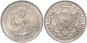 WEIMARER REPUBLIK, 1919-1933, 3 Reichsmark 1931 A. Magdeburg.
st
J.347
