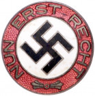DRITTES REICH, 1933-1945, Eins. email. Sympathie-Abzeichen. der NSDAP "NUN ERST RECHT". 22mm.
vz
Heer./Hüs.P103a