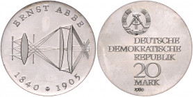 DEUTSCHE DEMOKRATISCHE REPUBLIK, 1949-1991, 20 Mark 1980. Ernst Abbe.
st
J.1575
