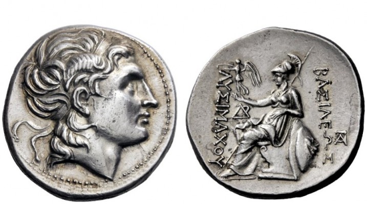 Greek Coins 
 Kingdom of Thrace. Lysimachus, 323 – 281 
 Tetradrachm, Amphipol...