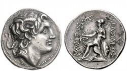Greek Coins 
 Kingdom of Thrace. Lysimachus, 323 – 281 
 Tetradrachm, Amphipolis circa 299-281, AR 17.32 g. Diademed head of deified Alexander r., w...