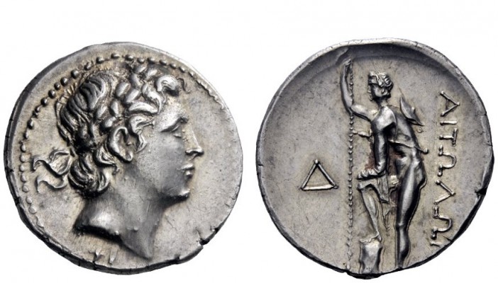 Greek Coins 
 Aetolia, Aetolian league 
 Tetradrachm late 3rd-early 2nd centur...