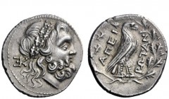 Greek Coins 
 Epirus, Epirote Republic 
 Drachm 234/3-168, AR 4.97 g. Head of Zeus Dodonaeus r., wearing oak-wreath; behind, KE ligate (E reverted)....