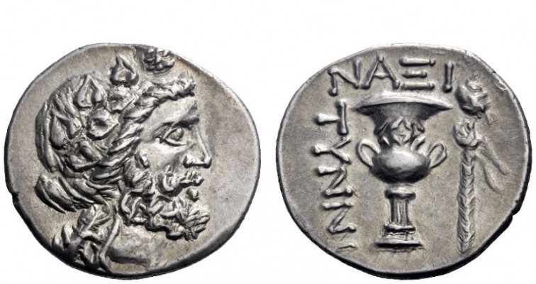 Greek Coins 
 The Cyclades. Naxos 
 Didrachm circa 200-150, AR 7.81 g. Ivy-wre...